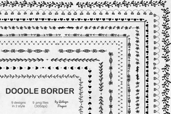 10 Doodle Border