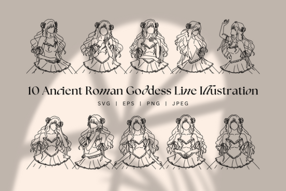 Ancient Goddess Graphics for Timeless Branding