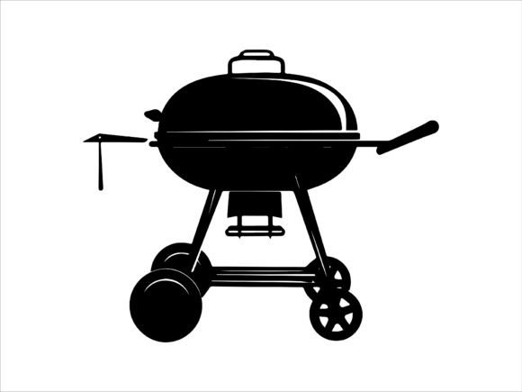 Barbecue Silhouette for Summer Vector