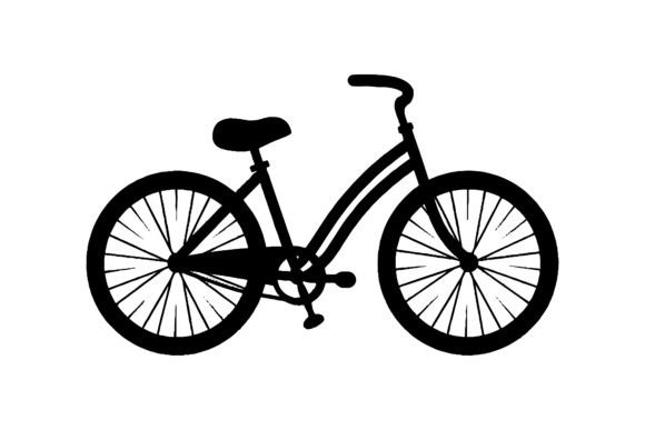 Bicycle Black Silhouette Vector Graphics