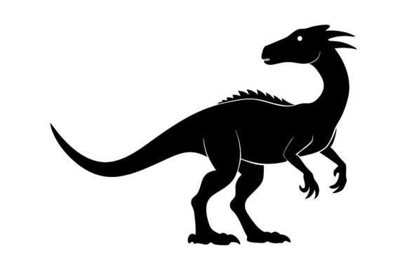Dinosaur Silhouette Vector Icon