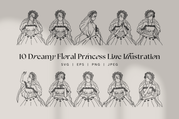 Dreamy Floral Magical Princess Fairycore Graphics