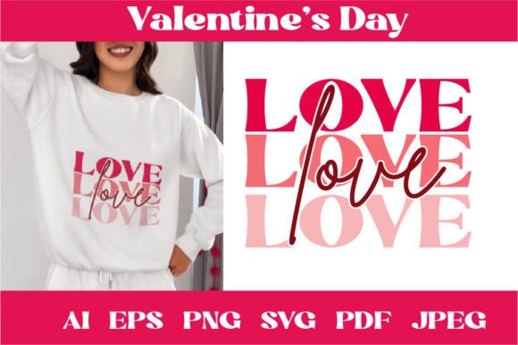 Retro Valentine Sublimation Svg